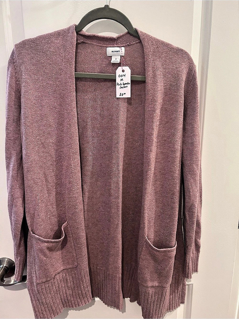 Old Navy Pink Sweater Jacket Open Front Cardigan Pink Size Medium
